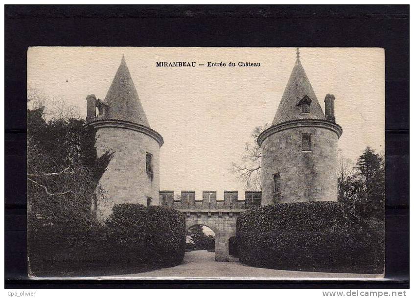 17 MIRAMBEAU Chateau, Entrée, Ed Renaud, 192? - Mirambeau