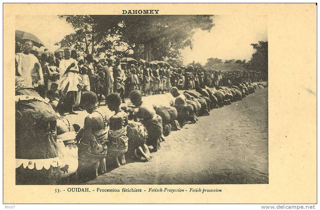 DAHOMEY - Ouidah - Procession Fétichiste - Non Circulé - Dahomey