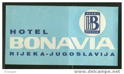 LABEL HOTEL BONAVIA RIJEKA - Werbung