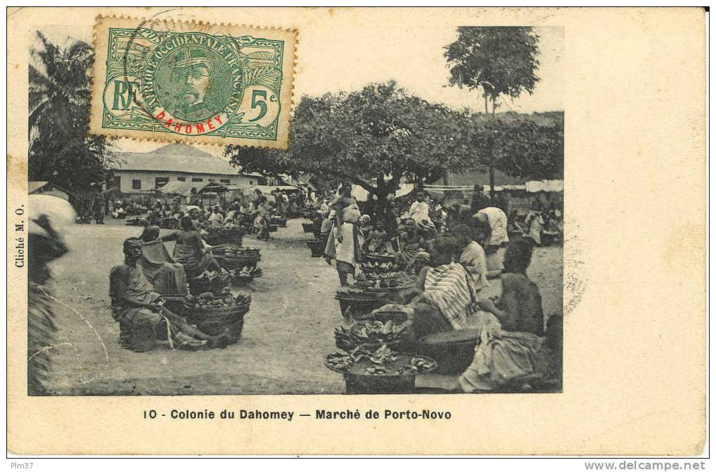 DAHOMEY -  Marché De Porto-Novo - Circulé 1908 - Dahomey