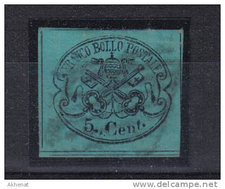 1164 - STATO PONTIFICIO 1867, 5 Cent  Usato - Papal States