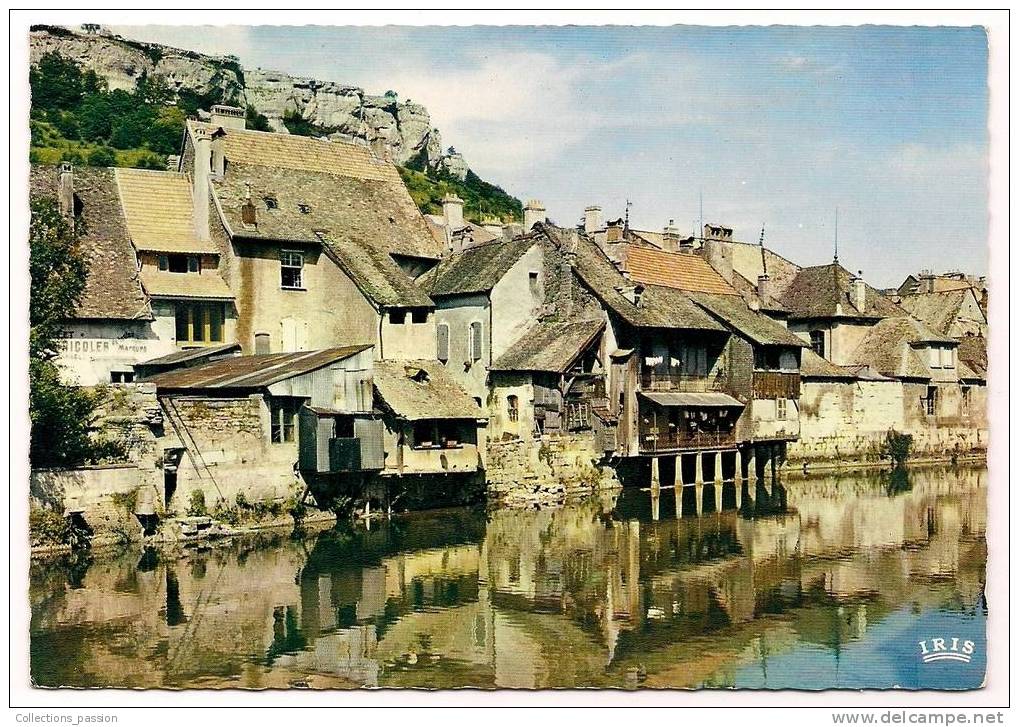 Cp , 25 , ORNANS , Vieilles Maisons Sur La Loue , Voyagée 1967 - Altri & Non Classificati