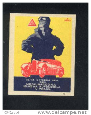 1931 Tchecoslovaquie   Vignette  Label Avec Charniére  Automobile  Praga - Automovilismo