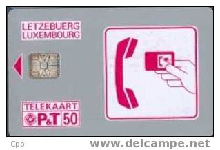 # Luxembourg L3B Red Logo  - SC01 50 Sc6 07.91  Tres Bon Etat - Luxemburgo