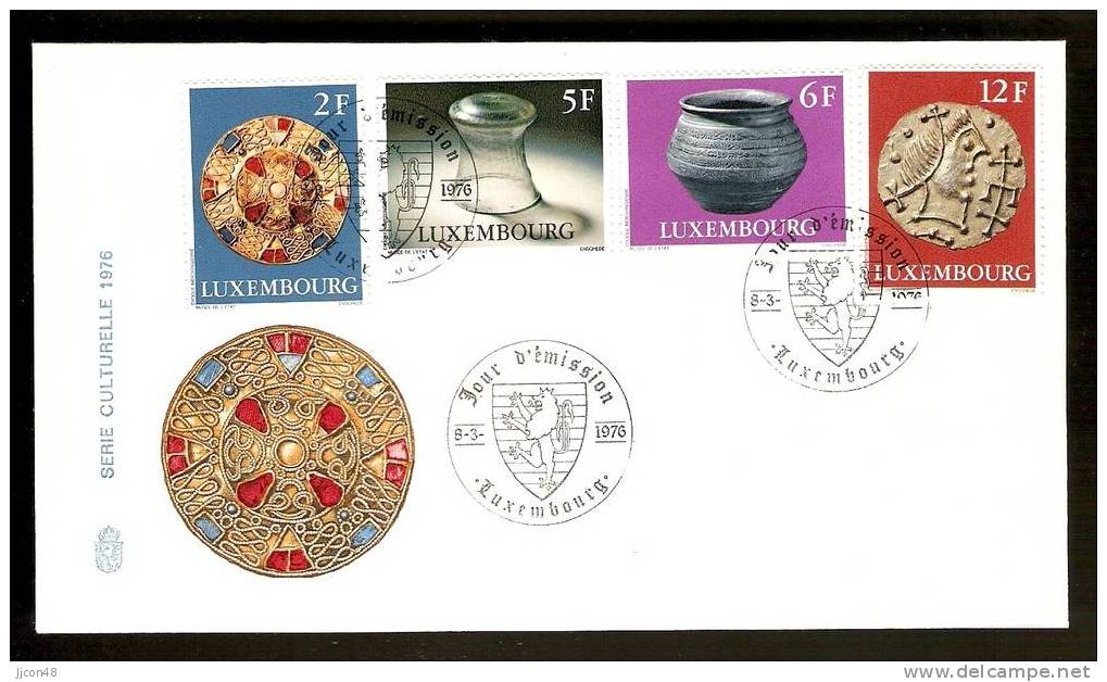 Luxembourg 1976  Culturelle. FDC - FDC