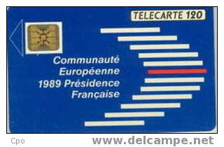 # France 81 F108 COMMUNAUTE EUROPEENNE 120u Sc4on 11.89 Tres Bon Etat - 1989