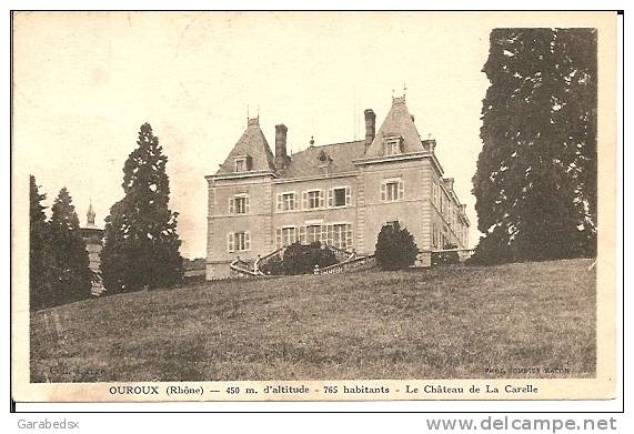 CPA De OUROUX - Le Château De La Carelle. - Neuville Sur Saone