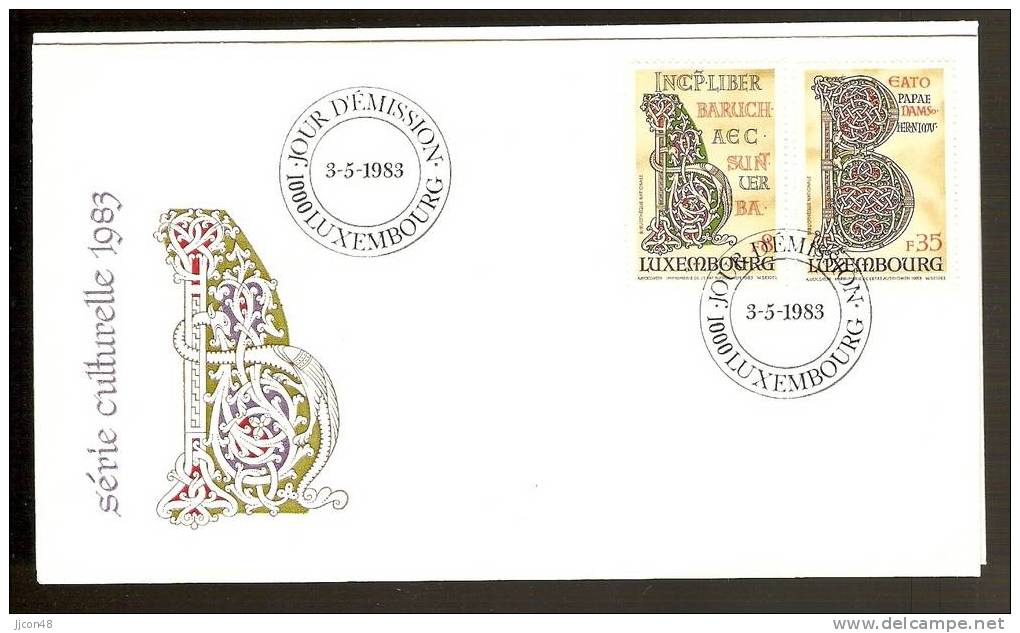 Luxembourg 1983  Culturelle. FDC - FDC