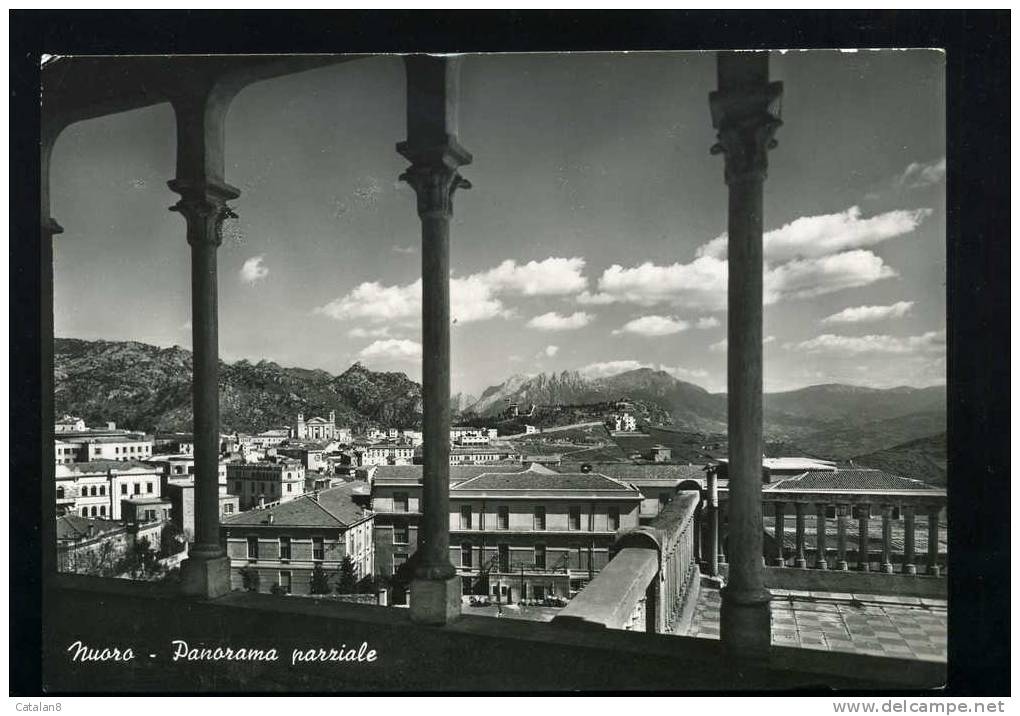 S236 CARTOLINA POSTALE NUORO PANORAMA PARZIALE  F.G. VIAGGIATA - Nuoro