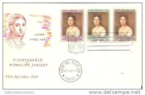 23210)lettera F.d.c 1° Cent. Di M.Pauline Jaricot Con 10£+50£+150£ Vaticane Da Città Del Vaticano A Città Il 5-7-1962 - Lettres & Documents