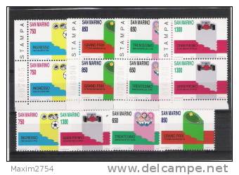 1989 - AVVENIMENTI SPORTIVI ** - Unused Stamps