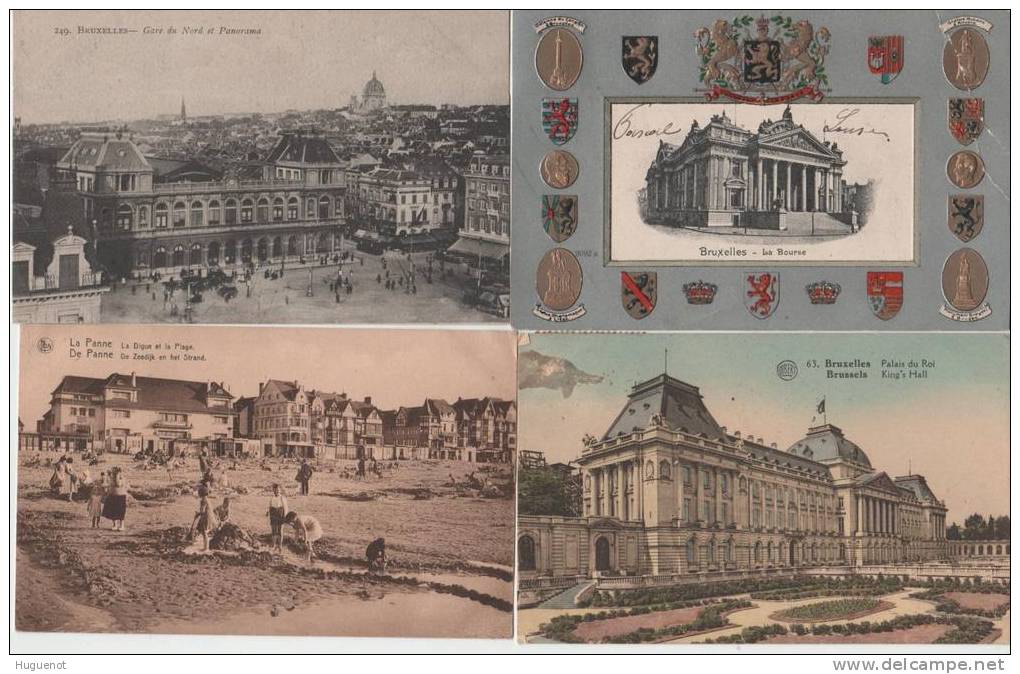 C - LOT 19 CARTES POSTALES - BELGIQUE -