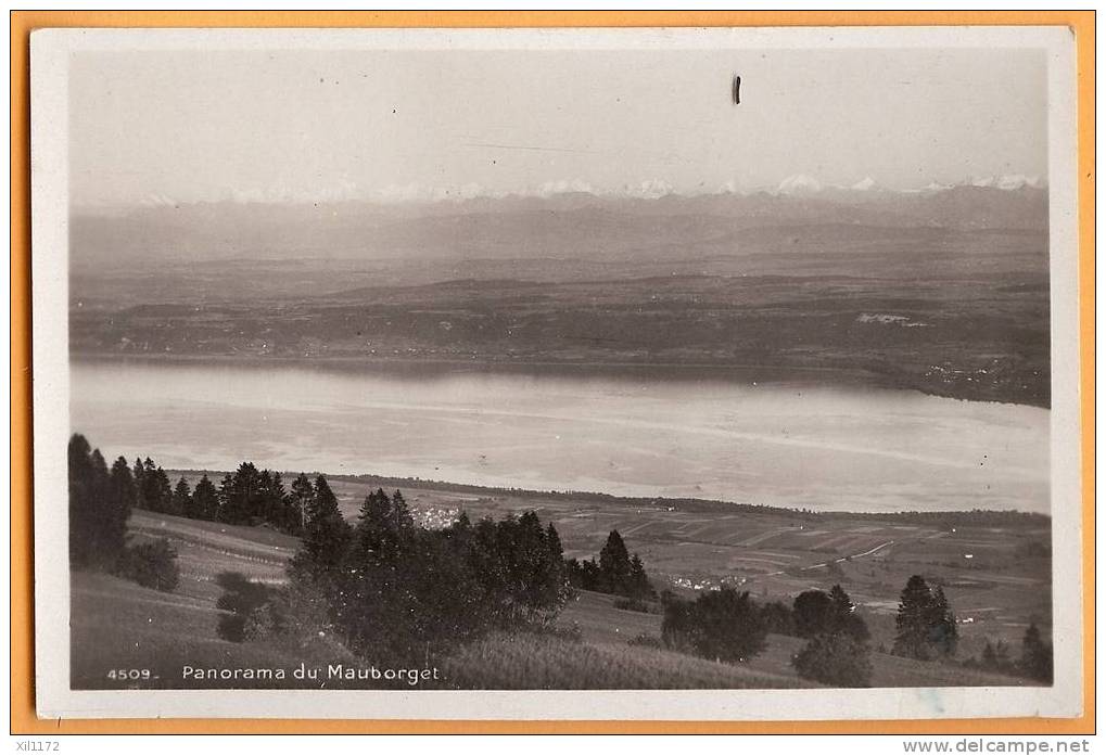 E748 Panorama Du Mauborget. Alpage, Lac De Neuchâtel. Cachet Militaire CP Front. Fus. Poste Campagne Vers Cully. - Cully