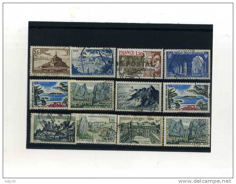 - FRANCE . ENSEMBLE DE TIMBRES DE FRANCE . PAYSAGES - Collections