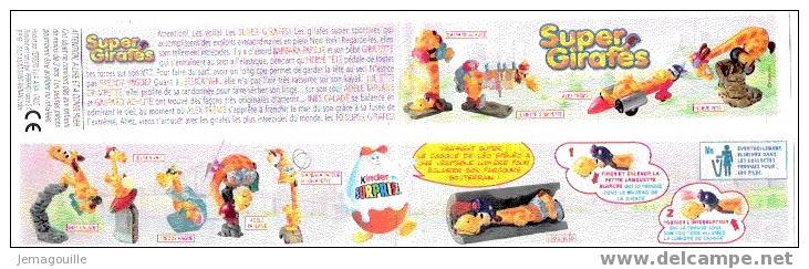 KINDER - SUPERS GIRAFES -  Bpz Sans Figurine * - Istruzioni