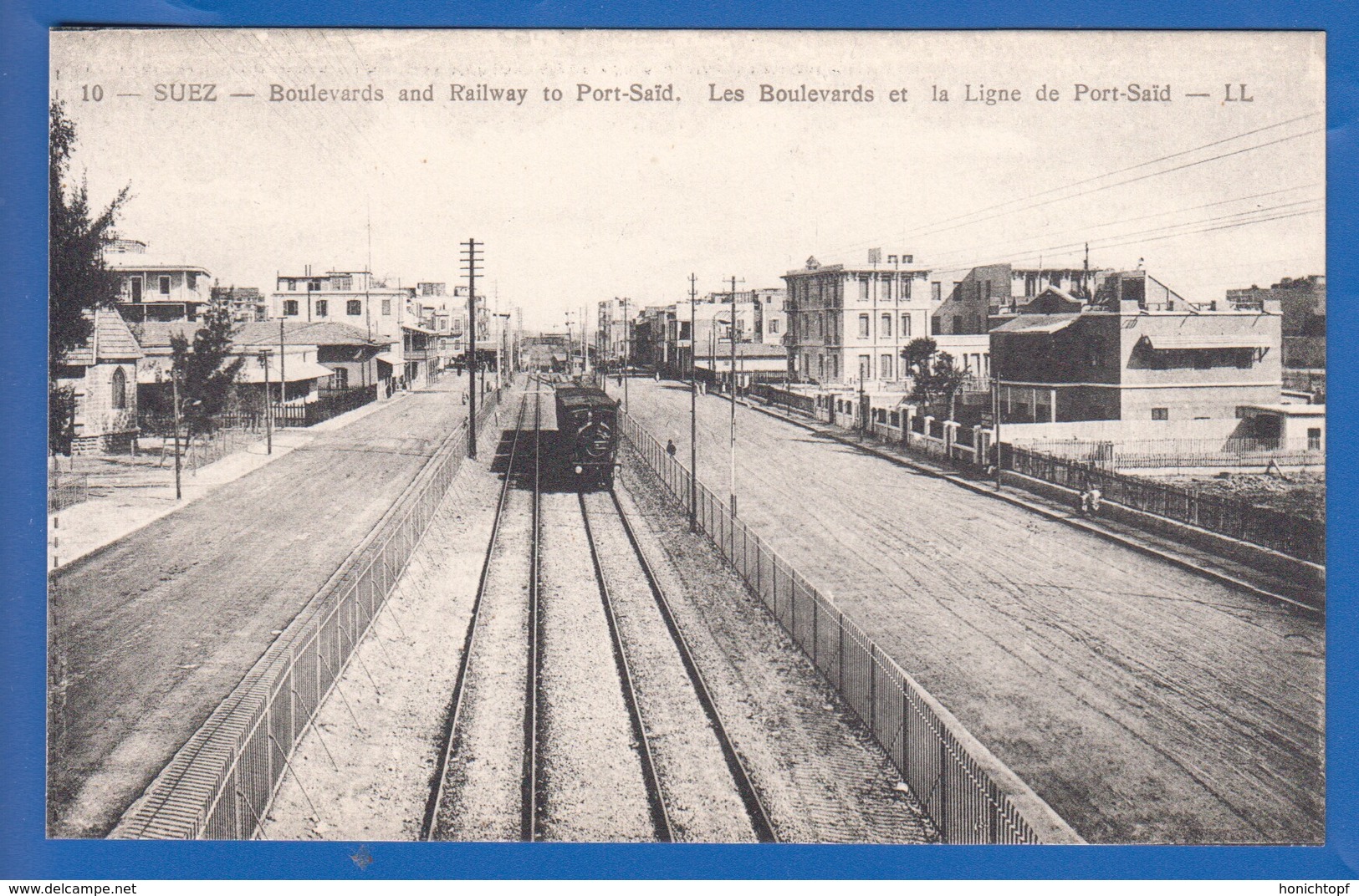 Egypt; Suez; Bulevards And Railway To Port Said - Suez