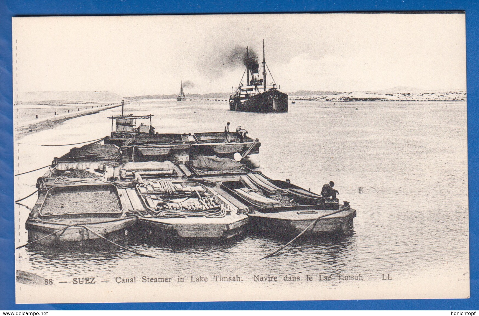 Egypt; Suez; Canal Steamer In Lake Timsah - Suez