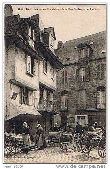 Quimper Vieilles Maisons De La Place  Medard Les Laitieres - Quimper