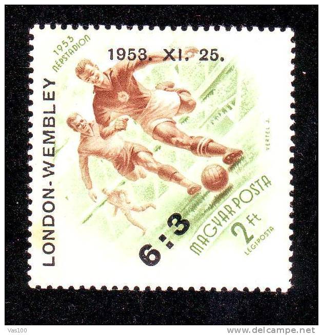 Football Overprint Stamp 1953 LONDON - WEMBLY,MNH,HUNGARY. - Championnat D'Europe (UEFA)