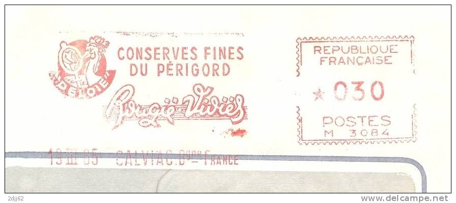Oie, Périgord, Conserves,  Dordogne, Calviac - EMA Havas - Devant D'enveloppe     (1212) - Oies