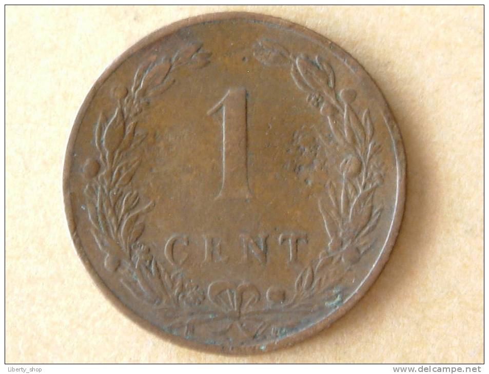 1 CENT - 1901 ( Hellebaard ) Met K Van Koninkrijk ( Met Deuk ) ! - 1 Cent