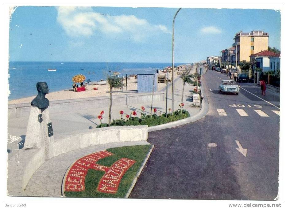 Marzocca Di Senigallia. Lungomare E Monumento A Ubaldo Fiorenzi. - Senigallia