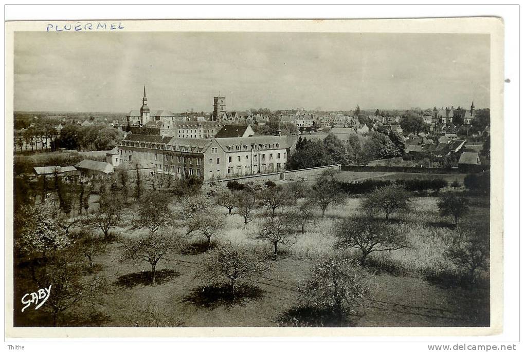 PLOERMEL Vue Générale Prise Du Moulin De Malakoff - Ploërmel