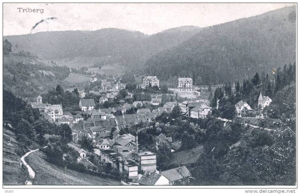 Lot 4 CPA - Triberg (Allemagne) - Wasserfall + Kurplatz + Vue Générale - Triberg