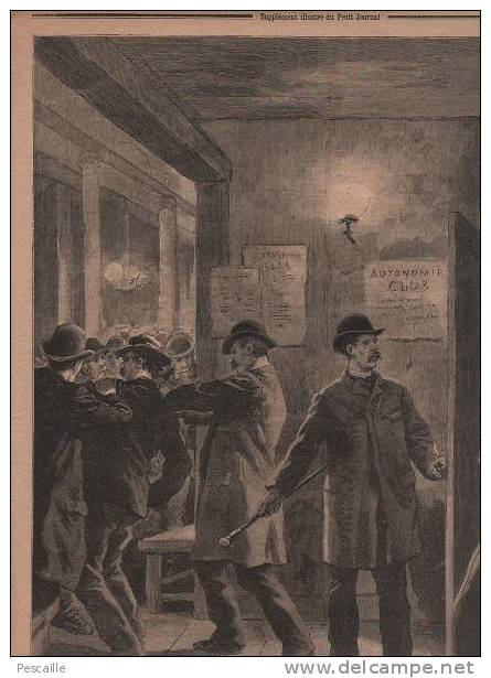 LE PETIT JOURNAL 5 MARS 1894 - FINLANDE - ANARCHISTES ANGLETERRE - PANORAMA DE L'AFRIQUE FRANCAISE - - Le Petit Journal