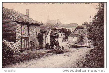 CPA.    FOSSE.    Entrée Du Village Venant De Buzancy.    1917-25.    (Animée) - Le Chesne