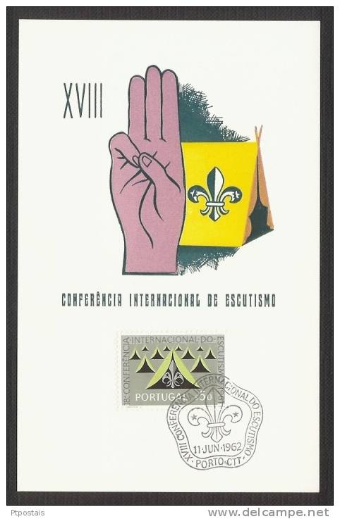 PORTUGAL XVIII Conferencia Internacional De Escutismo 1962 Maximum Postcard / Carte Maximum - Maximumkarten (MC)