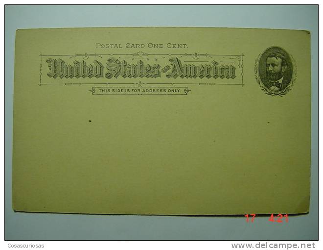 7949  ONE CENT UNCIRCULATED POSTAL CARD  ENTIER POSTAL UNITED STATES U.S.A YEARS  1900 - ...-1900