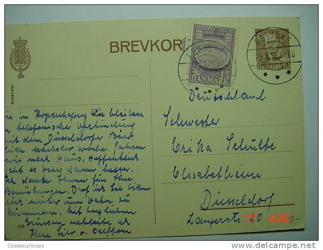 7968  DENMARK  DANMARK ENTIER POSTAL    YEARS   1956 - Postal Stationery