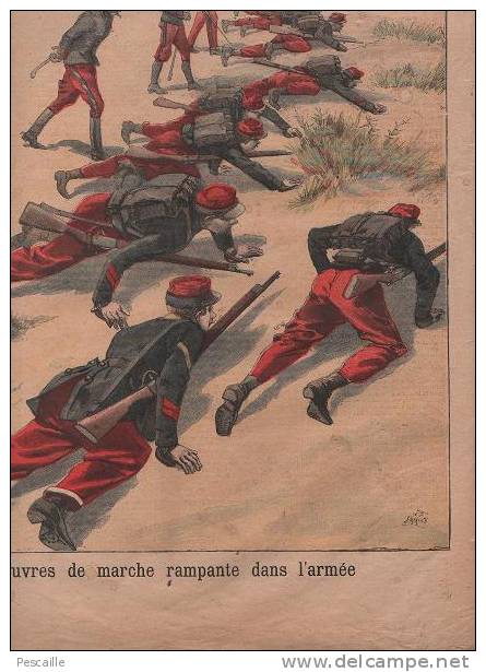 LE PETIT JOURNAL 16 AOUT1896 - PRINCE ET PRINCESSE DU DANEMARK - MANOEUVRES DE MARCHE RAMPANTE DANS L'ARMEE - VOLTAIRE - Le Petit Journal