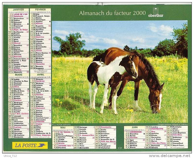 Almanach Du Facteur 2000  -  Limousin  23  Creuse - Big : 1991-00