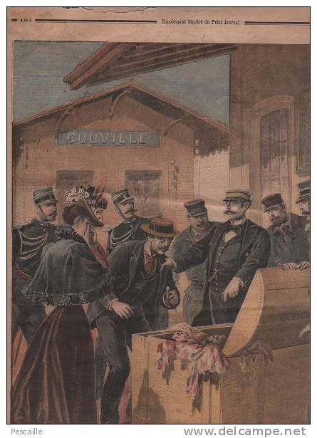 LE PETIT JOURNAL 7 JUIN 1896 - MARQUIS DE NOAILLES AMBASSADEUR A BERLIN - LE CRIME DE COUVILLE ( Manche ) - Le Petit Journal