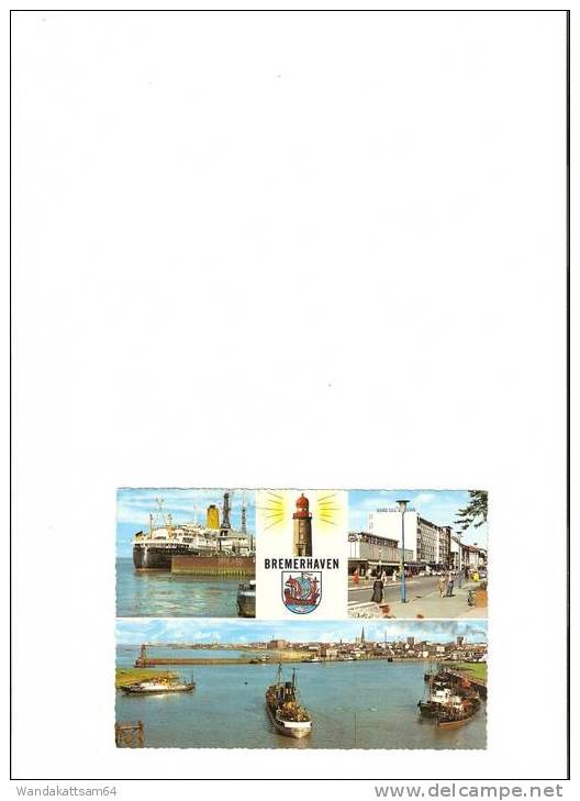 AK BREMERHAVEN Mehrbild Mit Wappen Und Leuchtturm 3 Bilder  21.10.64 – 12 285 BREMERHAVEN 1 Mh Nach  29 Oldenburg I. O. - Bremerhaven