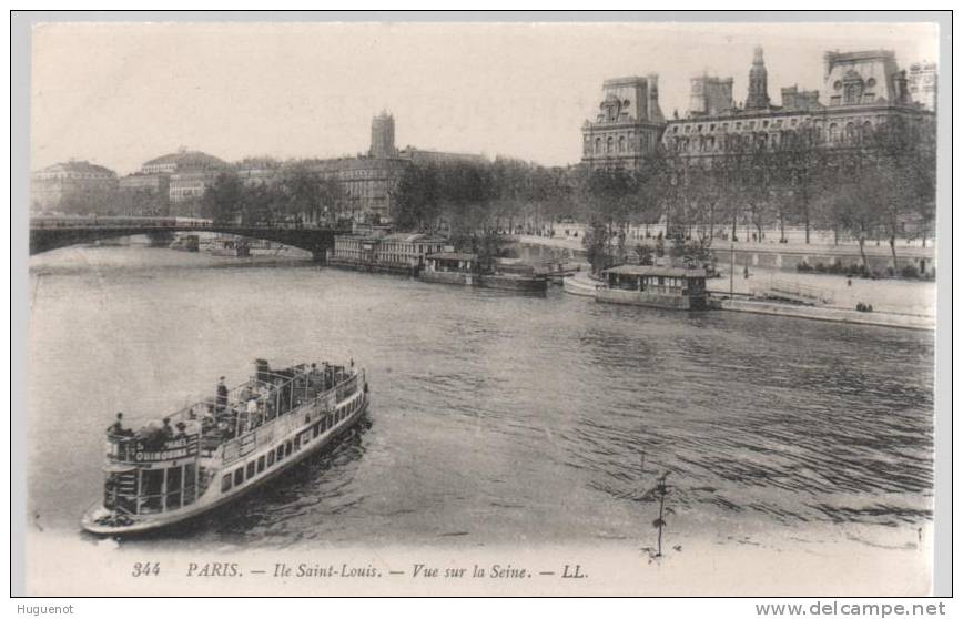 C - CARTE POSTALE - 75 - PARIS - SEINE - ILE ST LOUIS - - La Seine Et Ses Bords