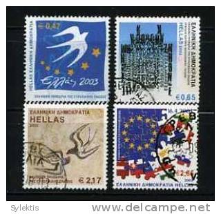 GREECE 2003 PRESIDENCY OF THE EUROPEAN UNION SET USED - Used Stamps