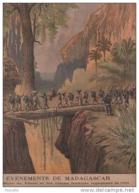 LE PETIT JOURNAL 3 FEVRIER 1895 - RUSSIE BENEDICTION DE LA NEVA - MADAGASCAR - Le Petit Journal