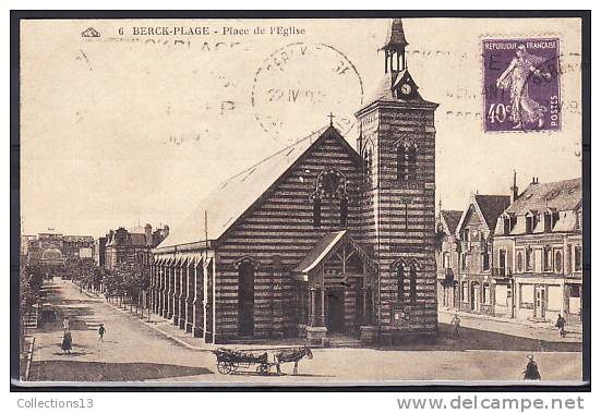 PAS DE CALAIS - Berck Plage - Place De L'Eglise - Berck