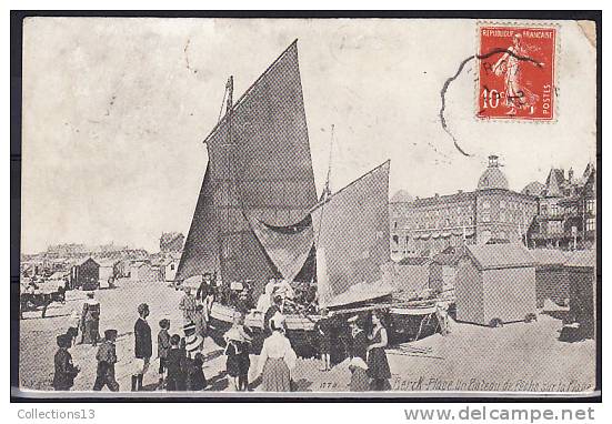 PAS DE CALAIS - Berck Plage - Un Bateau De Pèche Sur La Plage - Berck