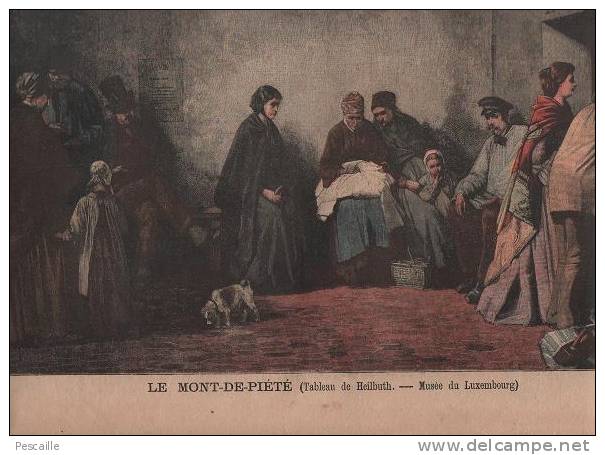 LE PETIT JOURNAL 15 DECEMBRE 1895 - AMIRAL GERVAIS DEVANT LE CONSEIL D'ENQUETE - MONT DE PIETE - Le Petit Journal