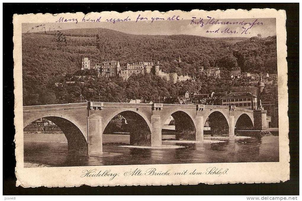 Heidelberg Alte Brucke Mit Dem Schloss (Heidelberg- Southend-on-Sea,England 19.11.12) - Heidelberg