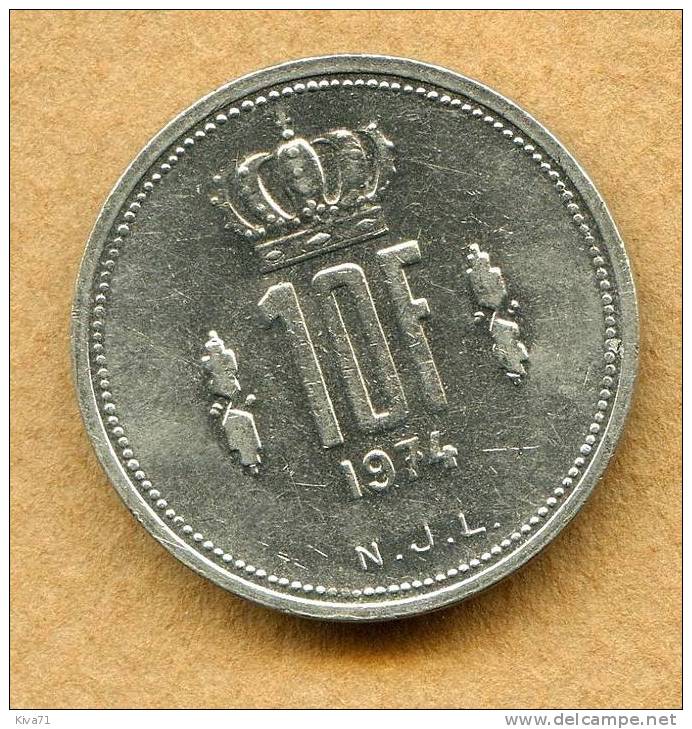 10 Francs  "Luxembourg" 1974  SUP/XF - Luxemburg