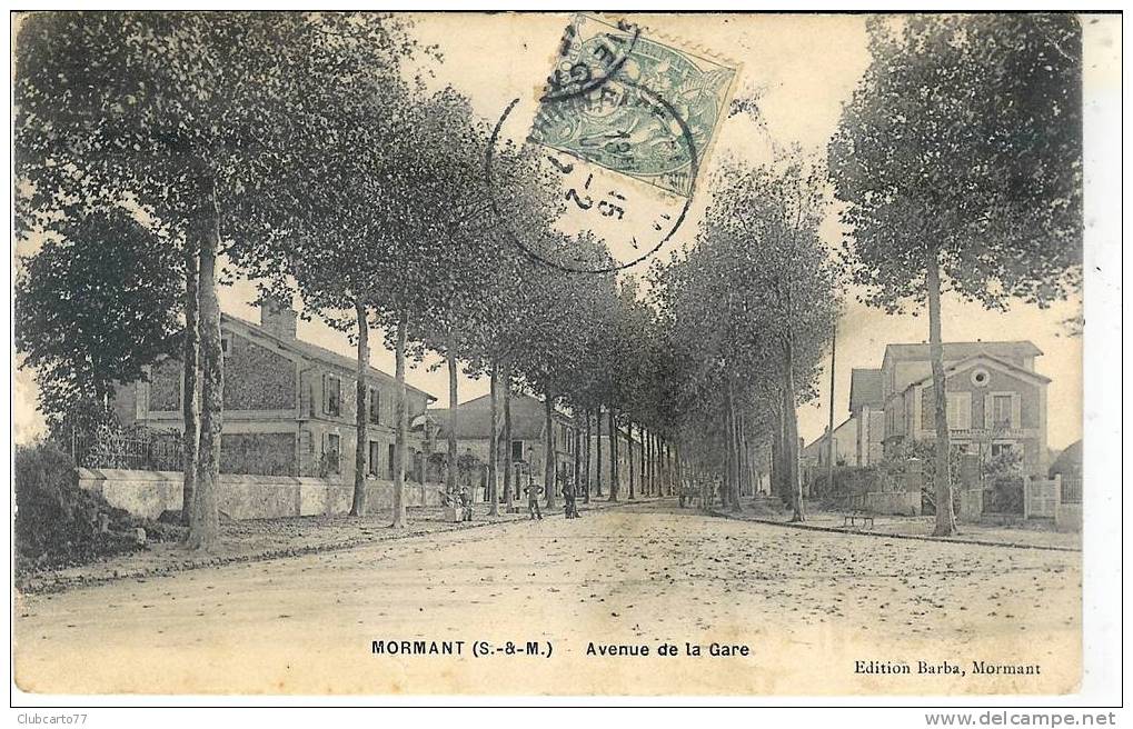 Mormant : Avenue De La Gare 1907 (animée). - Mormant