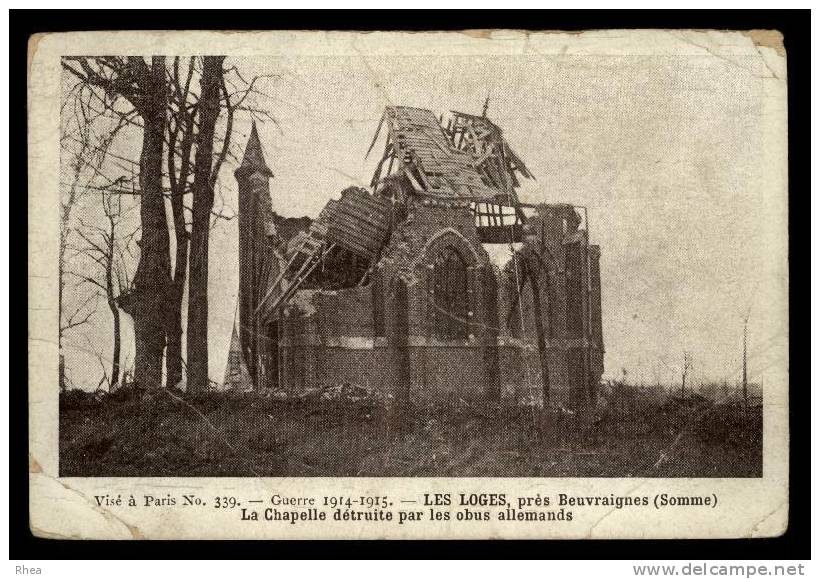 80 Beuvraignes Chapelle Ruine D80D K80685K C80101C RH060787 - Beuvraignes