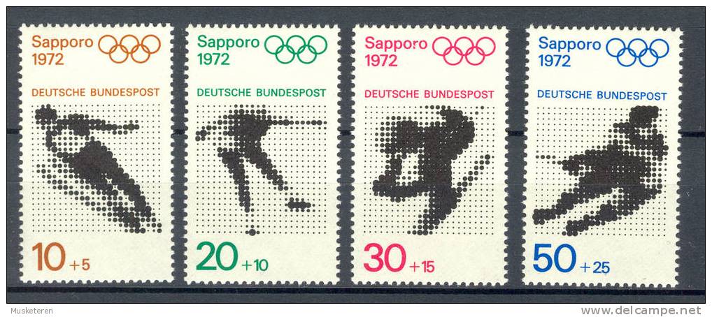 Germany 1972 Mi. 684-87 Olympic Games Olympische Spiele Sapporo MNH - Hiver 1972: Sapporo