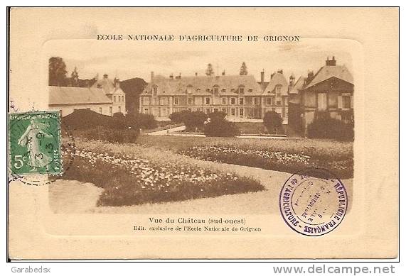 CPA De L'ECOLE NATIONALE D'AGRICULTURE DE GRIGNON - Vue Du Château (sud-ouest). - Grignon