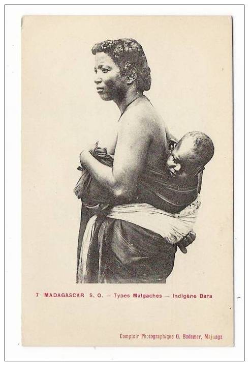 ETHNOGRAPHIE  AFRICAINE  /  MADAGASCAR , Sud-ouest  /  INDIGÈNE  BARA  /  Ed. G. BODEMER , Majunga  N° 7 - Madagascar